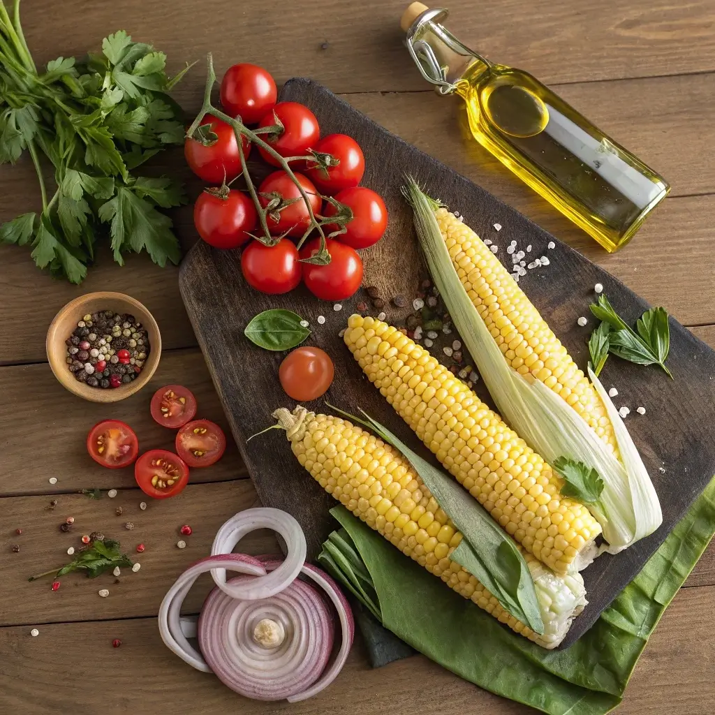 Ingredients for Corn and Tomato Salad