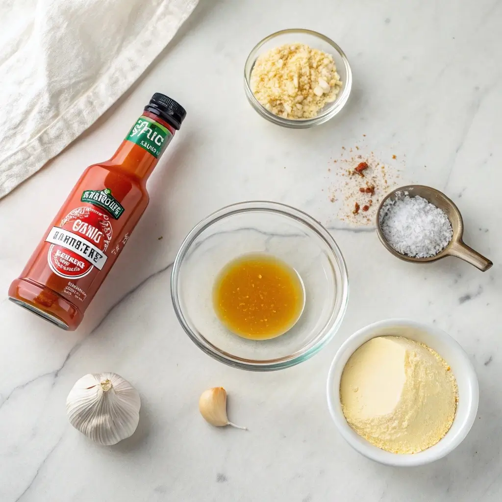 Ingredients for buffalo dipping sauce