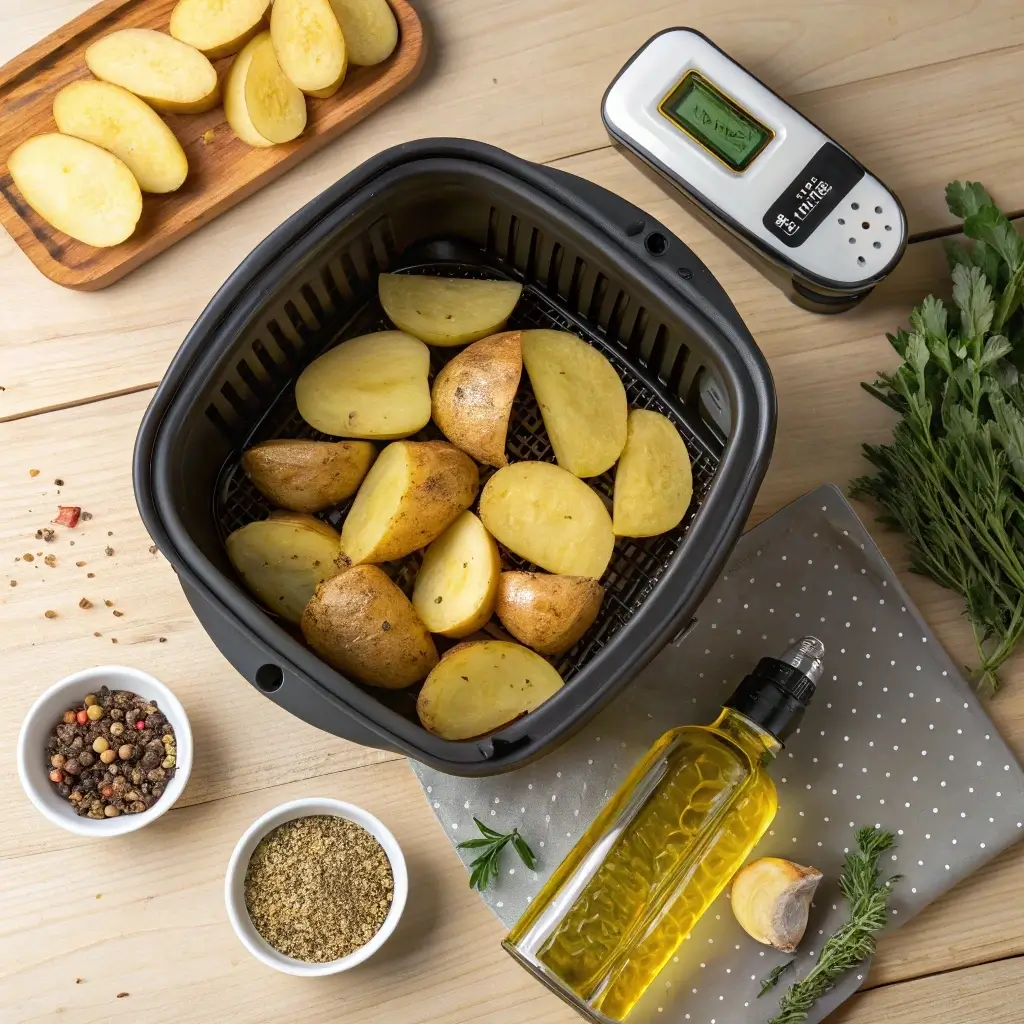 Ingredients for Air Fryer Cajun Potatoes